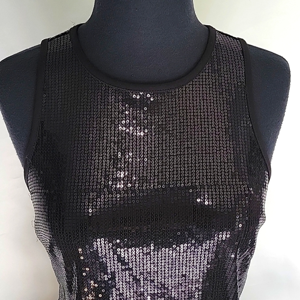 Vintage~Racerback Sequin Tank Top